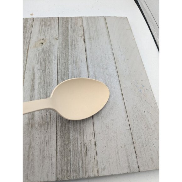 Ekco Solid Serving Spoon Almond Nylon Plastic 11" Vintage - Picture 8 of 8